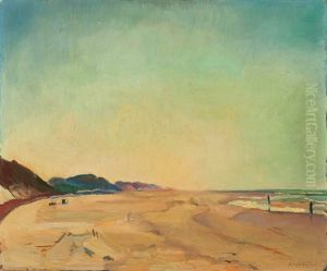 Beachscene, Groet/bergen by Harrie Kuyten