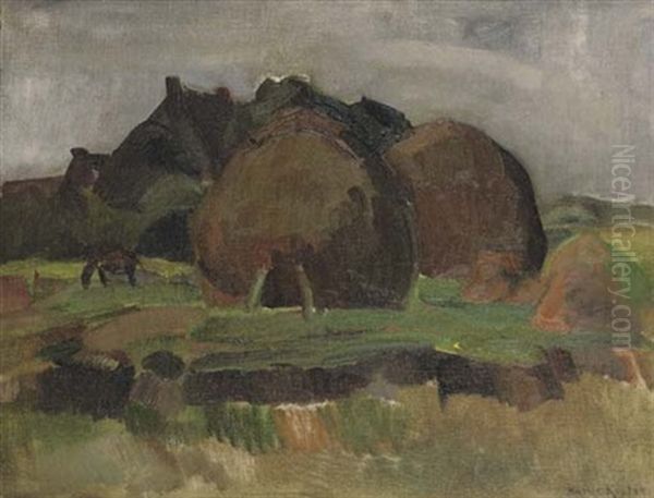 Hay Stacks In A Landscape, Schoorl - view 1