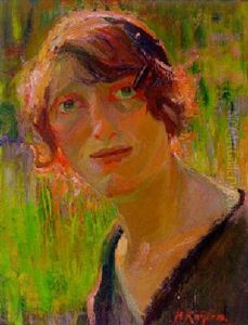 A Portrait Of A Woman by Harrie Kuyten