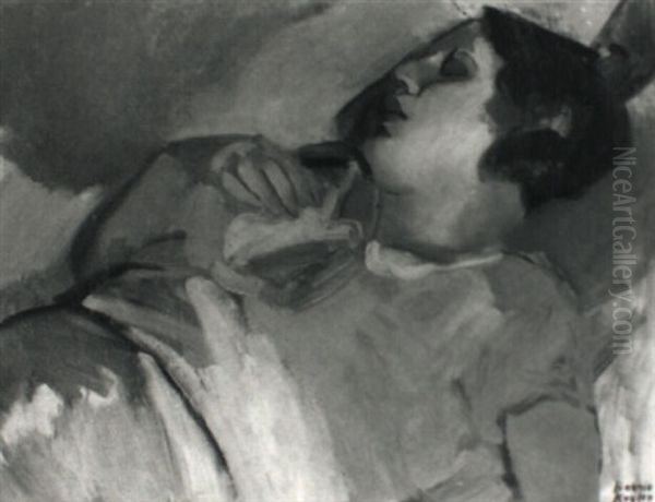 Young Woman Sleeping - view 1
