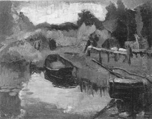 A Boat In A Ditch Near Loenen