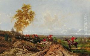 Le Relais Des Chiens by Martinus Antonius Kuytenbrouwer the Younger