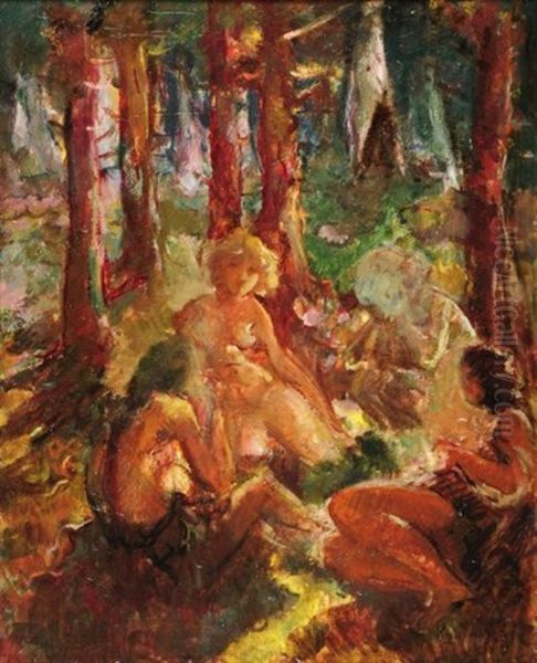 Repos Des Baigneuses En Foret - view 1