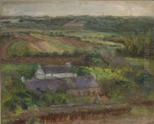 Cottage In The Field by Konstantin Kuznetsov