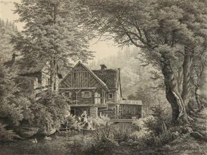 A Mill In The Forest by Havranek Bedoich