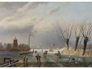 Untitled - Winter Scene-people Skating Untitled - Winter Scene-people Skating