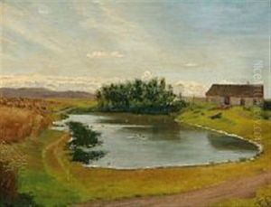 Summer Day Near A Farm House