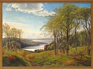 View From Hindsgavl Against Faeno And Further On Towards The Coast Of Jutland by Vilhelm Kyhn