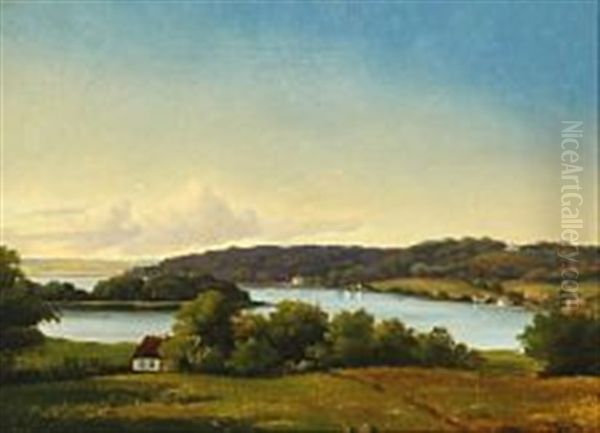 View Of Fredensborg Castle In The Evening Sun - view 1