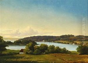 View Of Fredensborg Castle In The Evening Sun View Of Fredensborg Castle In The Evening Sun