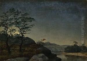 Landscape At Moonlight Landscape At Moonlight