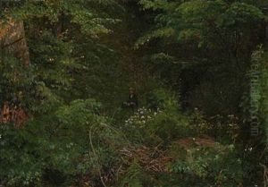 A Man Resting In A Forest by Vilhelm Kyhn