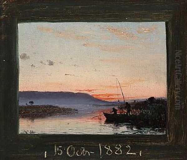 Sunset At The Silkeborg Lakes - view 1