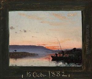 Sunset At The Silkeborg Lakes