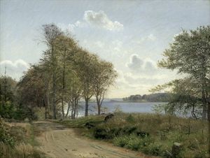 Herbstliche Fjordlandschaft Bei Sonnenschein