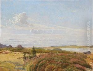A Danish Moor Landscape by Vilhelm Kyhn