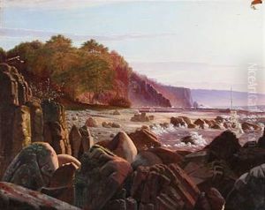 From The Coast At Ro On Bornholm Island by Vilhelm Kyhn