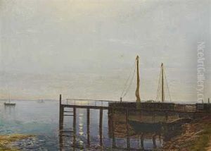 Parti Fra Taarbaek Havn by Vilhelm Kyhn