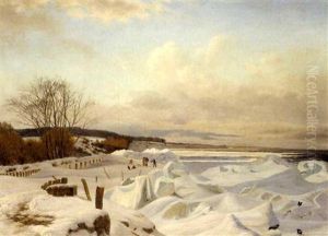 Parti Af Kysten Ved Taarbek by Vilhelm Kyhn
