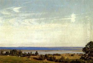 Udsigt Over En Fjord, Sommer by Vilhelm Kyhn