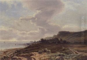 Stranden Ved Hellebaek by Vilhelm Kyhn