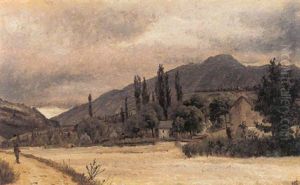 Et Udtorret Flodleje Ved Chambery Et Udtorret Flodleje Ved Chambery