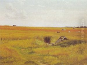 Sommerlandskab Med Hvid Udsigt by Vilhelm Kyhn
