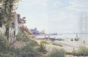 Strand Ved Hellebaek, Nedenfor Puggaards Villa Kaldet Majorgarden Strand Ved Hellebaek, Nedenfor Puggaards Villa Kaldet Majorgarden