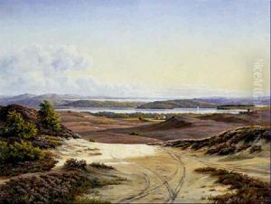 Udsigt Over Himmelbjergsoerne Ved Ry by Vilhelm Kyhn