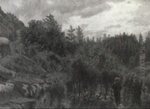 Landskab Med Udsigt Over Paradisdalen Pa Bornholm
