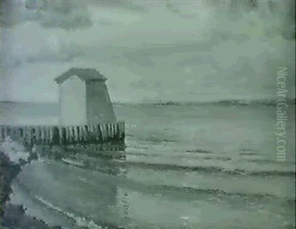 Ved Sundets Strand Med Et Badehus - view 1