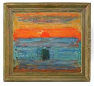 Solnedgang I Havet by Carl Kylberg
