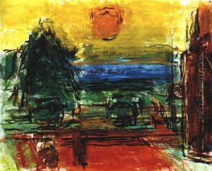 Aftonsol I Tradgarden by Carl Kylberg