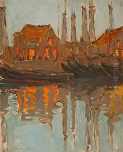 The Harbour Volendam by Georgina Moutray Kyle