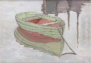 Study Of A Punt, Mousehole by Georgina Moutray Kyle