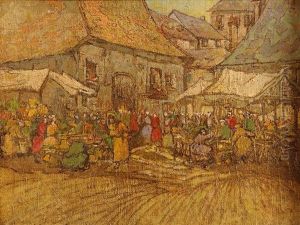 Market Stalls by Georgina Moutray Kyle