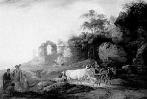 Peasants And A Drover On A Country Road