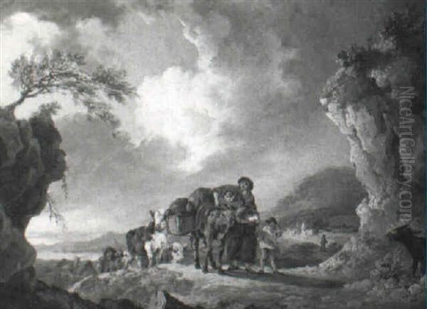 A Family On Their Way To Market - view 1