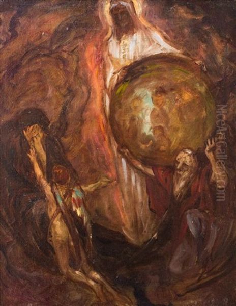 Allegory Of Christ, Time And The Mourner - view 1
