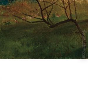 Study Of Apple Tree, Spring by John La Farge
