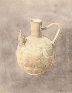 Japanese Ceramic Vessel by John La Farge