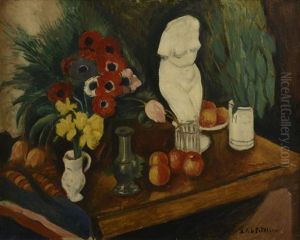 Nature Morte A La Table by Amedee Marie Dominique Dubois de La Patelliere