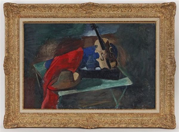 Violon A La Draperie Rouge - view 1