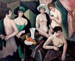 Reunion De Femmes by Amedee Marie Dominique Dubois de La Patelliere