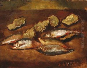 Nature Morte Aux Poissons by Amedee Marie Dominique Dubois de La Patelliere