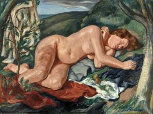 Femme Nue Dormant Sous Un Arbre Femme Nue Dormant Sous Un Arbre