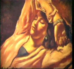 La Femme Endormie by Amedee Marie Dominique Dubois de La Patelliere