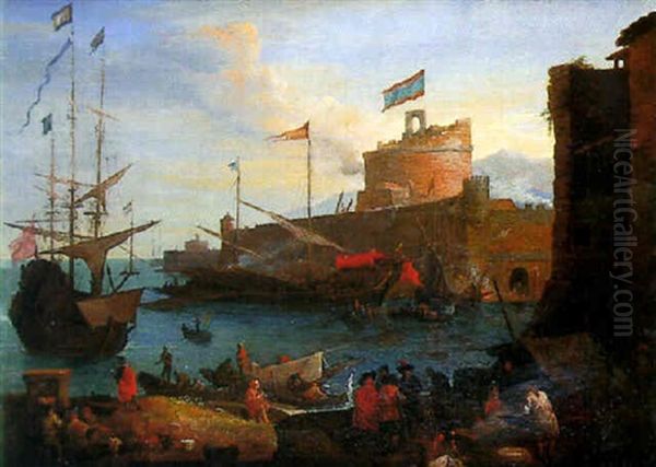 Scene De Port Mediterraneen - view 1