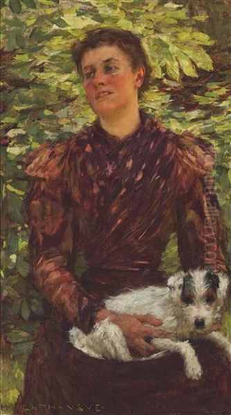 Girl With A Puppy - view 1