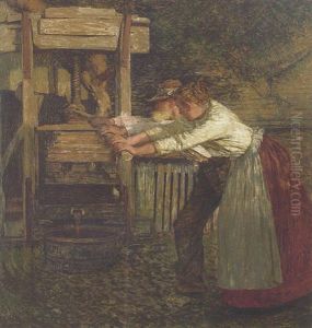 A Sussex Cider Press by Henry Herbert La Thangue
